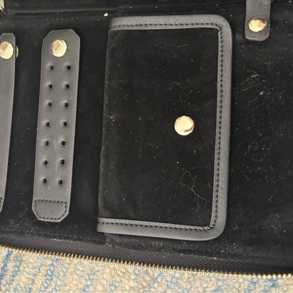 Hudson Jeans Black Woven Leather Pouch - Picture 4 of 12